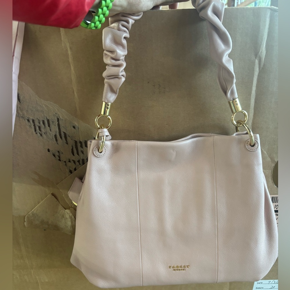 Radley London Blush Handbag with Gold Accents